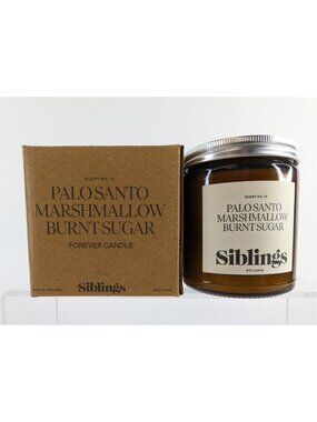Siblings Palo Santo Marshmallow Burnt Sugar Forever Scented Candle 8oz NIB